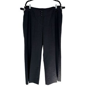 Lane Bryant Womens Pinstripe Pants Size 18 Navy Blue Stretch Career Office Work
